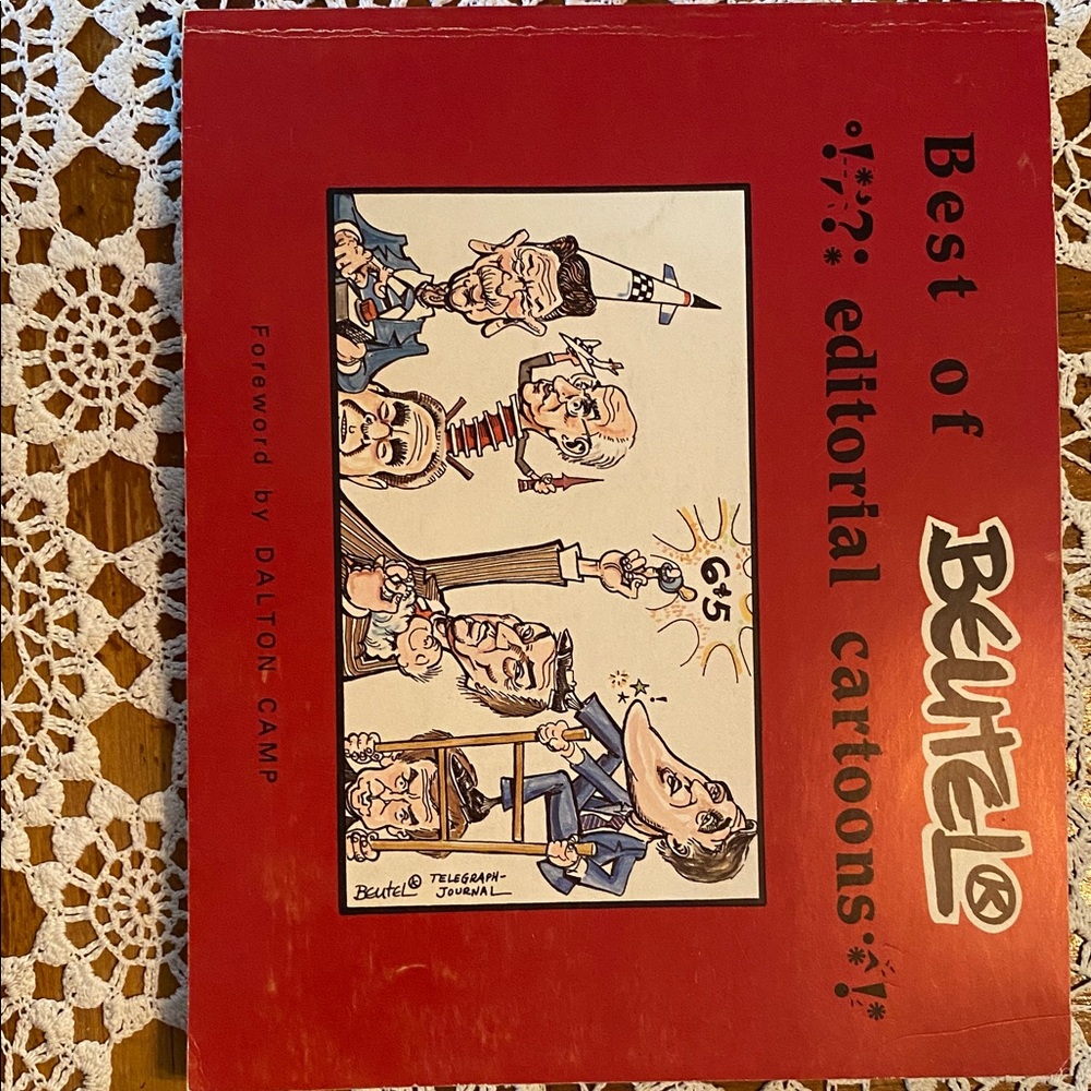 Autographed Best of Beutel Editorial Cartoons Book